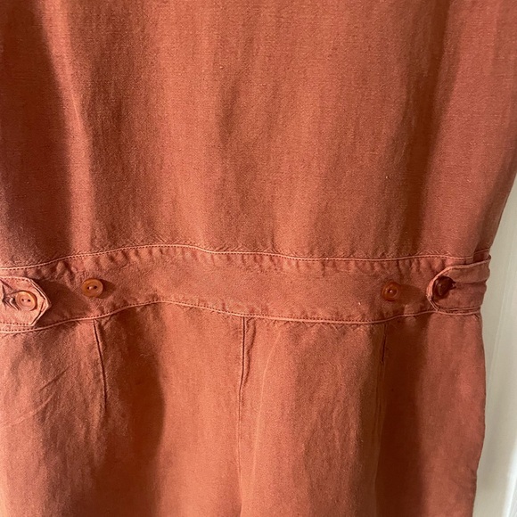 YOUNG FABULOUS & BROKE YFB LINEN BLEND FELIX PAPRIKA ROMPER - XS - Picture 7 of 9